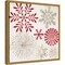 Christmas Snowflakes I by PI Studio Canvas Wall Art Print Framed